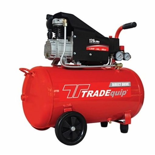 Tradequip Compressor 50l Hobby-air With 3 Piece Tool Kit