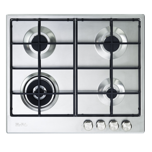 Elba Elio 4 Gas Stainless Steel 60cm Hob (ELIO 65-445)