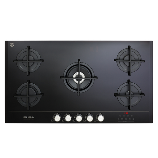 Elba Smart Ceran Gas on Glass 90cm Hob (ELIO 95 G-MATIK – Smart Hob)