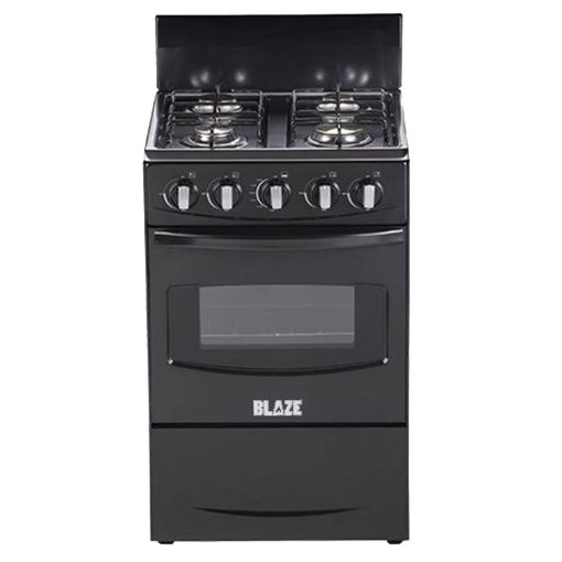 Blaze 4 Burner Stove and Oven (Black)