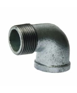 Male x Female 10mm Galvanised Elbow