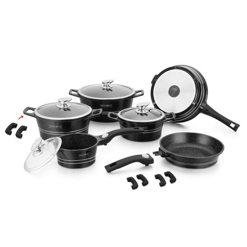 Royalty Line 16 Piece Marble Coating Cookware Sets