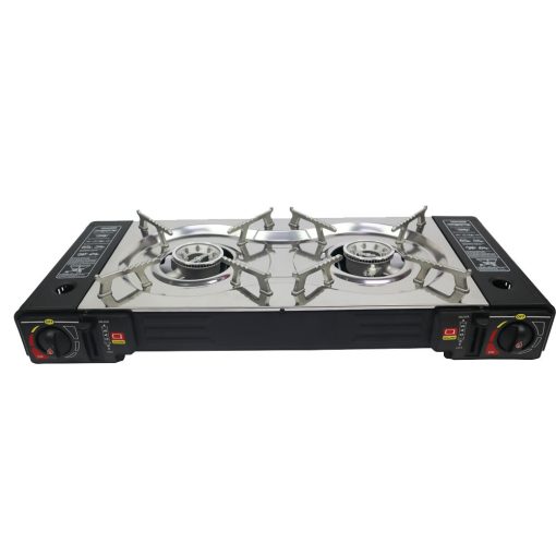 Prime Gas Double Burner Portable Cartridge Gas Stove