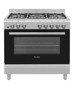 Elba Essential 90CM 5 Burner Cooker (Silver)