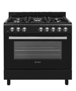 Elba Essential 90CM 5 Burner Cooker (Black)