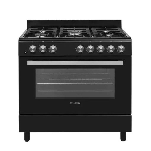 Elba Essential 90CM 5 Burner Cooker (Black)