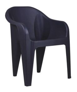 Plastic Chair (Black) Jumbo Arm