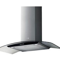 Elica Iris 90cm Extractor Hood Black Glass Stainless Steel