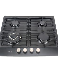 Totai 4 Burner Gas Hob Black Enamel